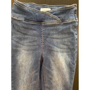 RISEN‎ Jeans Womens Pull-On Crossover Super Flare High Rise Stretch Size 9/29